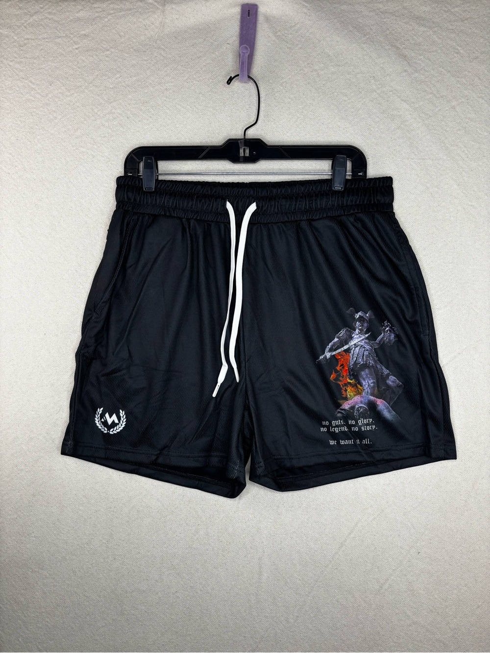Mentality men’s 2XL no guts no glory shorts